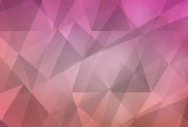 Açık pembe vektör düşük polimer arkaplan. Yarım ton şeklinde, üçgenli yaratıcı illüstrasyon. İşiniz için en iyi üçgen tasarım.