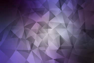 Üçgenli açık mor vektör arkaplan. Doğa tarzında üçgenleri olan güzel bir çizim. Duvar kağıtları için zarif tasarım.