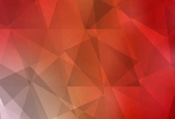 Rouge Clair Vecteur Jaune Brillant Fond Triangulaire Illustration Colorée Brillante — Image vectorielle