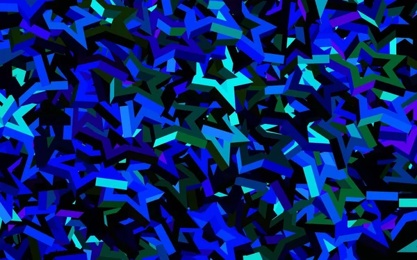 Padrão Vetorial Multicolorido Escuro Com Estrelas Natal Estrelas Fundo Abstrato — Vetor de Stock