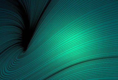 Eğimli çizgileri olan açık yeşil vektör deseni. Basit eğri biçiminde parlak renkli bir illüstrasyon. İşiniz için en iyi tasarım.