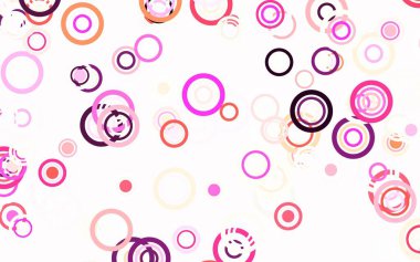 Açık mavi, daireli sarı vektör şablonu. Renkli su damlaları olan modern soyut çizimler. Duvar kağıtlarının dokusu için desen.