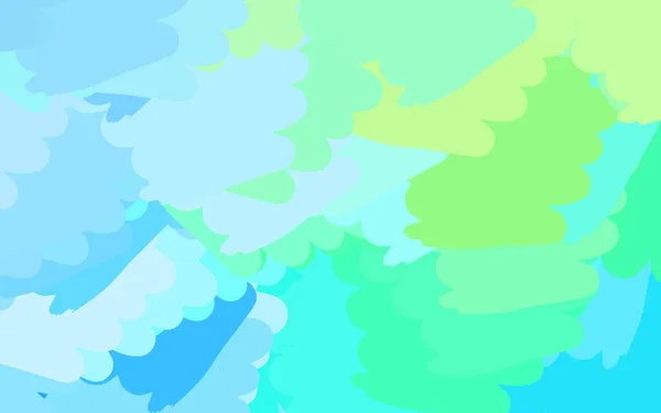 Світло Блакитний Зелений Векторний Шаблон Хаотичними Формами Проста Барвиста Ілюстрація — стоковий вектор
