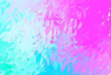 Açık pembe, soyut şekilli mavi vektör arkaplan. Renkli rastgele şekillerle modern soyut illüstrasyon. Kartvizitiniz için modern tasarım.