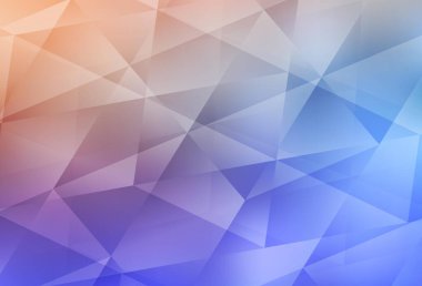 Açık mavi, sarı vektör üçgen mozaik zemin. Üçgenlerden oluşan parlayan çokgen çizimler. Web siteniz için yeni bir doku.