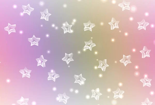 多色的光矢量质感与美丽的恒星 用星星显示彩色图片 未来主义广告的模式 小册子 — 图库矢量图片