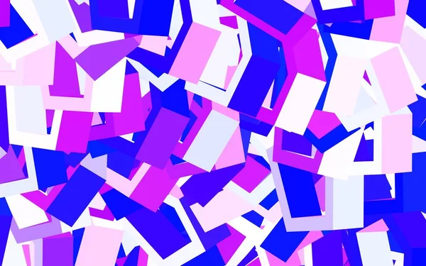 Disposition Vectorielle Violet Clair Avec Des Formes Hexagonales Illustration Avec — Image vectorielle