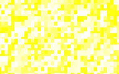 Açık sarı vektör arkaplanı çokgen biçiminde. Renkli dikdörtgenleri olan bir resim. Reklamlar için desen.