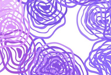 Açık Mor çizgili vektör şablonu. Renkli çizgileri ve şekilleri olan bir örnek. Reklamınız, broşürleriniz, broşürleriniz için yeni bir doku..