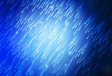 Tekrarlanan çubuklarla koyu mavi vektör şablonu. Keskin çizgili parlak renkli çizimler. İş ilanınız için akıllı tasarım.