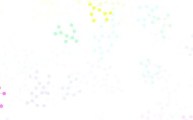 Yapay zeka kavramına sahip açık renkli vektör dokusu. Renkli yapay zeka yapısı, eğimli çizgiler ve noktalar. Zeka ve yenilik reklamları için şablon.