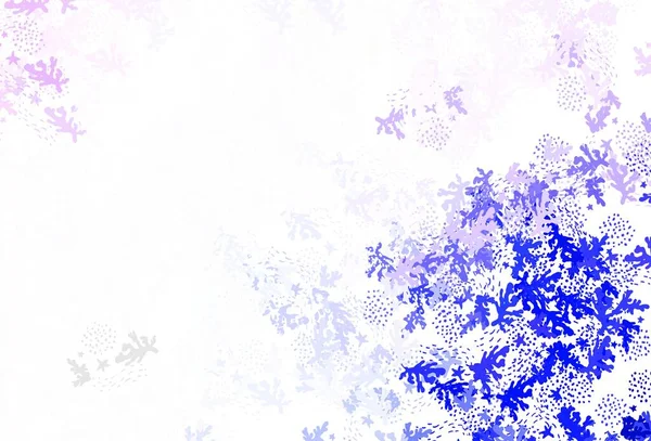 Açık pembe, Memphis şekilli mavi vektör arkaplan. Rastgele şekillerle soyut tarzda dekoratif tasarım. Bir cep telefonu için arka plan.