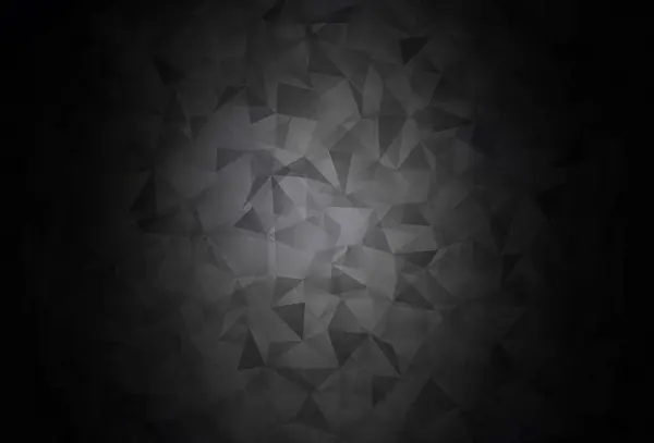 深灰色矢量闪烁着三角形背景 具有多边形形状的样品 一个新的纹理为您的网站 — 图库矢量图片