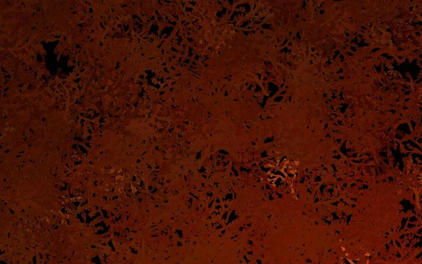 Темно Оранжевый Векторный Естественный Фон Деревьями Ветвями Красочная Иллюстрация Стиле — стоковый вектор