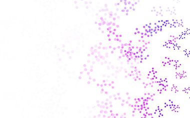 Yapay zeka formlarıyla açık mor vektör arkaplan. Renkli yapay zeka yapısı, eğimli çizgiler ve noktalar. Poster ve teknoloji sembolü.