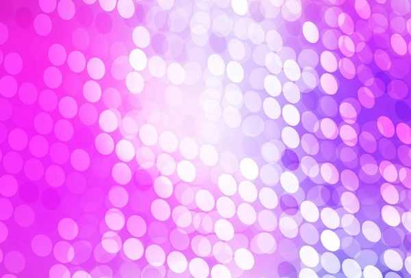 Light Purple Pink Vector Background Bubbles Glitter Abstract Illustration Blurred — Stock Vector