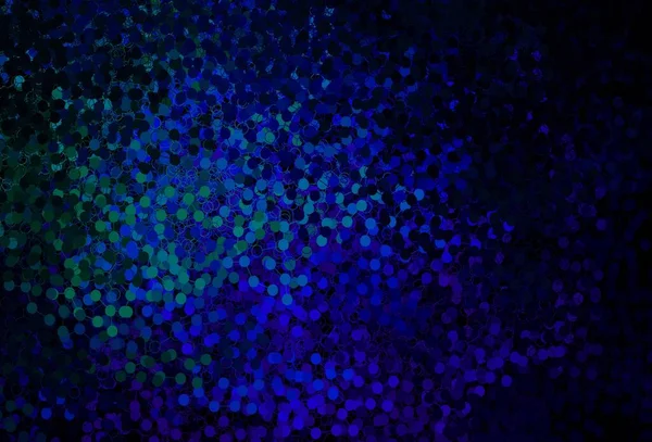 Темно Синий Зеленый Векторный Фон Пузырями Размытые Пузыри Абстрактном Фоне — стоковый вектор