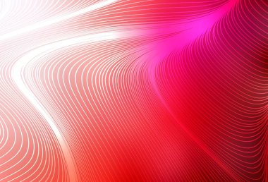 Düz çizgileri olan açık kırmızı vektör arkaplan. Keskin çizgili parlak renkli çizimler. Reklamınız, posteriniz, afişiniz için en iyi tasarım.