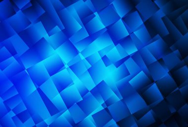 Dikdörtgenli koyu mavi vektör arkaplan. Dikdörtgenli soyut gradyan çizimi. Web siteleri için şablon kullanılabilir.