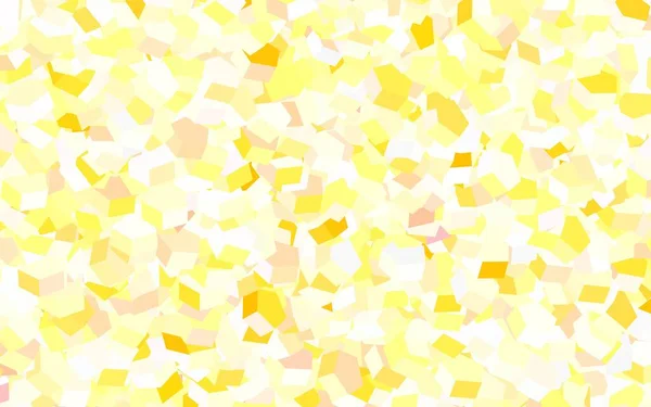 六角形のライトオレンジベクトルの背景 ぼかし面上の色の六角形のイラスト ランディングページのパターン — ストックベクタ