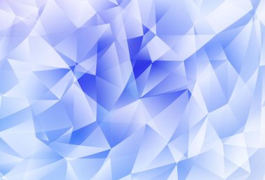 Açık Mor vektör çokgen arka plan. Çokgen soyut çizim ve gradyan. Web siteniz için çokgen tasarım.