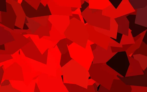 Modèle Vectoriel Rouge Foncé Avec Cristaux Triangles Design Décoratif Dans — Image vectorielle