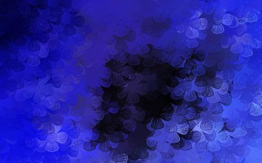 Koyu mor vektör karalama arkaplanı ağaçlar, dallar. Karalama tarzında çiçekli renkli bir çizim. Web siteleri ve pankartlar için desenli desen.