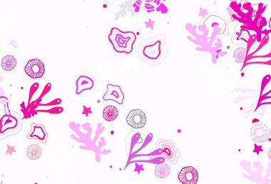 Kaotik şekilli açık mor vektör şablonu. Soyut tarzda rengarenk gradyan şekilleri olan bir resim. İşiniz için en iyi akıllı tasarım.