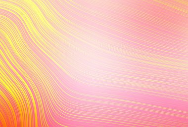 Açık pembe, sarı vektör soyut bulanık arkaplan. Gradyan tasarımlı, soyut, ışıltılı çizimler. Bir cep telefonu için arka plan.