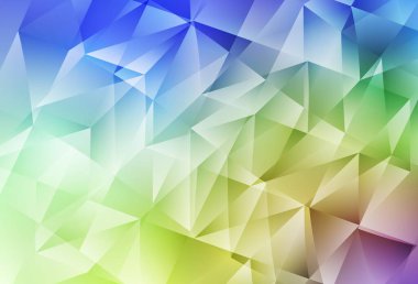 Çokgen biçimli çok renkli vektör arkaplanı. Üçgenli soyut gradyan çizimi. Kartvizitiniz için modern tasarım.