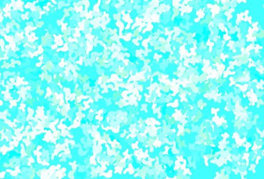 Soyut şekilli açık yeşil vektör arkaplanı. Modern tarzda değişen renkli kaotik formlar. İşiniz için en iyi akıllı tasarım.