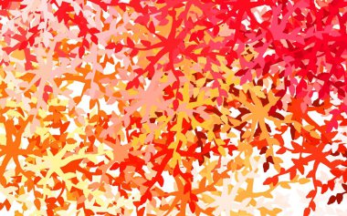 Açık kırmızı, soyut şekilli sarı vektör dokusu. Modern tarzda değişen renkli kaotik formlar. Bir cep telefonu için arka plan.