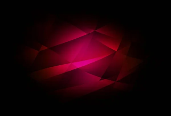 Dunkelrosa Vektorgradienten Dreiecke Muster Glitzernde Abstrakte Illustration Mit Eleganten Dreiecken — Stockvektor