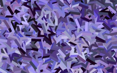 Çokgen şekilli koyu mor vektör deseni. Soyut arkaplanda renkli eğimli üçgenler. İniş sayfası için modern şablon.