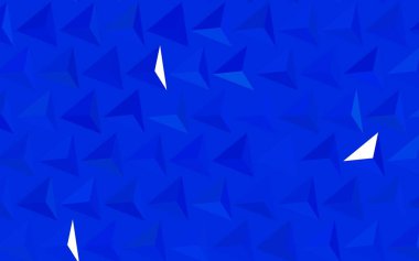 Koyu mavi vektör şablonu, kristaller, üçgenler. Renkli üçgenlerin olduğu bir resim. Kartvizitiniz için modern tasarım.