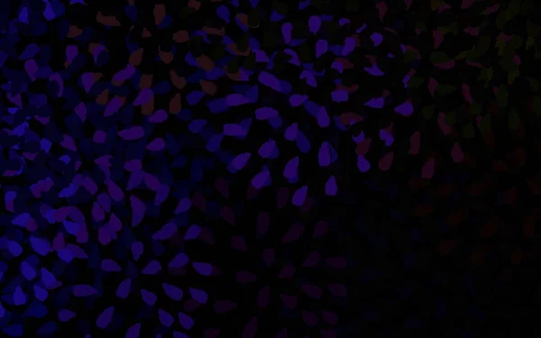 Azul Oscuro Plantilla Vector Rojo Con Formas Caóticas Ilustración Abstracta — Archivo Imágenes Vectoriales