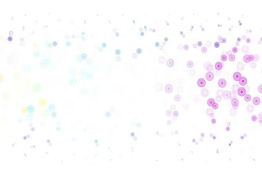 Açık mavi, köpüklü yeşil vektör arkaplan. Soyut arka planda bulanık kabarcıklar ve renkli gradyan. Marka kitabınız için yeni şablon.