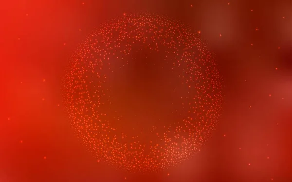 Hellroter Vektorhintergrund Mit Astronomischen Sternen Glitzernde Abstrakte Illustration Mit Bunten — Stockvektor