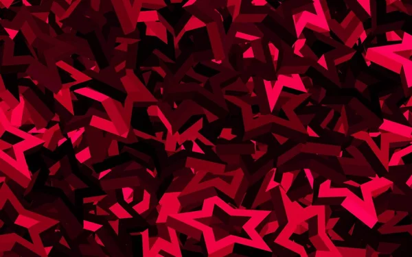 Темно Розовый Векторный Фон Цветными Звездами Современная Геометрическая Абстрактная Иллюстрация — стоковый вектор