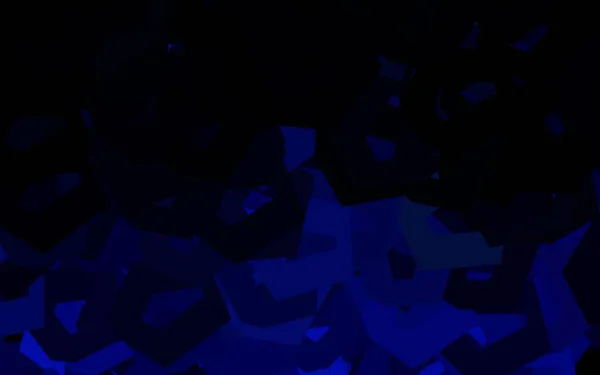 Σκούρο Μπλε Διάνυσμα Φόντο Εξάγωνα Glitter Αφηρημένη Απεικόνιση Εξαγωνικό Στυλ — Διανυσματικό Αρχείο