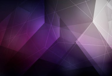 Koyu pembe, üçgen şekilli sarı vektör dokusu. Renkli üçgenlerin olduğu bir resim. Kartvizitiniz için modern tasarım.