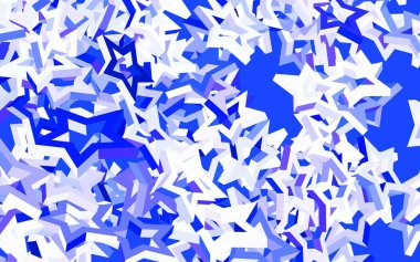 Açık mavi, renkli yıldızlı yeşil vektör arkaplan. Soyut şablondaki yıldızlarla dekoratif parlak illüstrasyon. Fütürist reklamlar ve kitapçıklar için şablon.