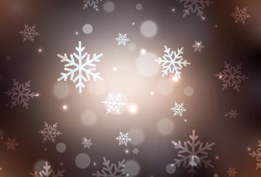 Koyu Kahverengi vektör arkaplanı tatil tarzında. Gradyan Noel elementleri içeren bir Akıllı Çizim. Kitapçıklar, eğitim broşürleri.