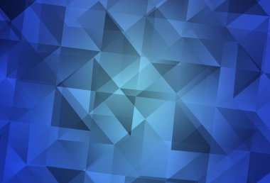 Işık Mavisi vektörü üçgen arkaplan. Üçgenli parlak renkli çizimler. İş tasarımınız için yepyeni bir tarz.