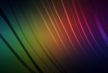 Koyu yeşil, kırmızı çizgili kırmızı vektör düzeni. Değişken çizgileri olan renkli soyut çizimler. İş tasarımınız için şablon.