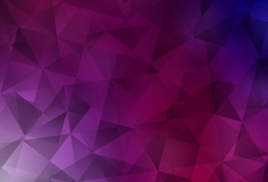 Koyu mor, pembe vektör çokgen arka plan. Çokgen şekilli bir örnek. Arkaplanlarınız için desenli desen.