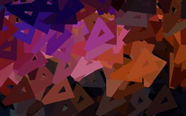 Koyu pembe, üçgen şekilli yeşil vektör dokusu. Doğa tarzında üçgenleri olan güzel bir çizim. Web siteniz için basit tasarım.