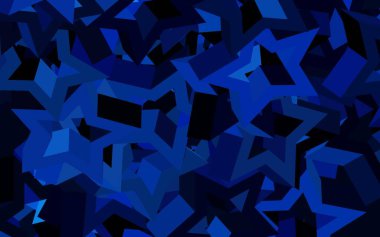 Koyu mavi vektör desen poligonal tarzı ile. Renkli gradyan ile arka plan üçgenler. Açılış sayfası için Modern şablonu.