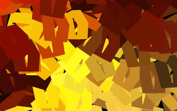 Темно Оранжевая Векторная Компоновка Шестиугольными Вставками Иллюстрация Цветных Шестиугольников Поверхности — стоковый вектор