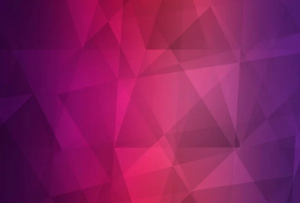 Light Purple Pink Vector Low Poly Layout Sample Polygonal Shapes — Stock Vector